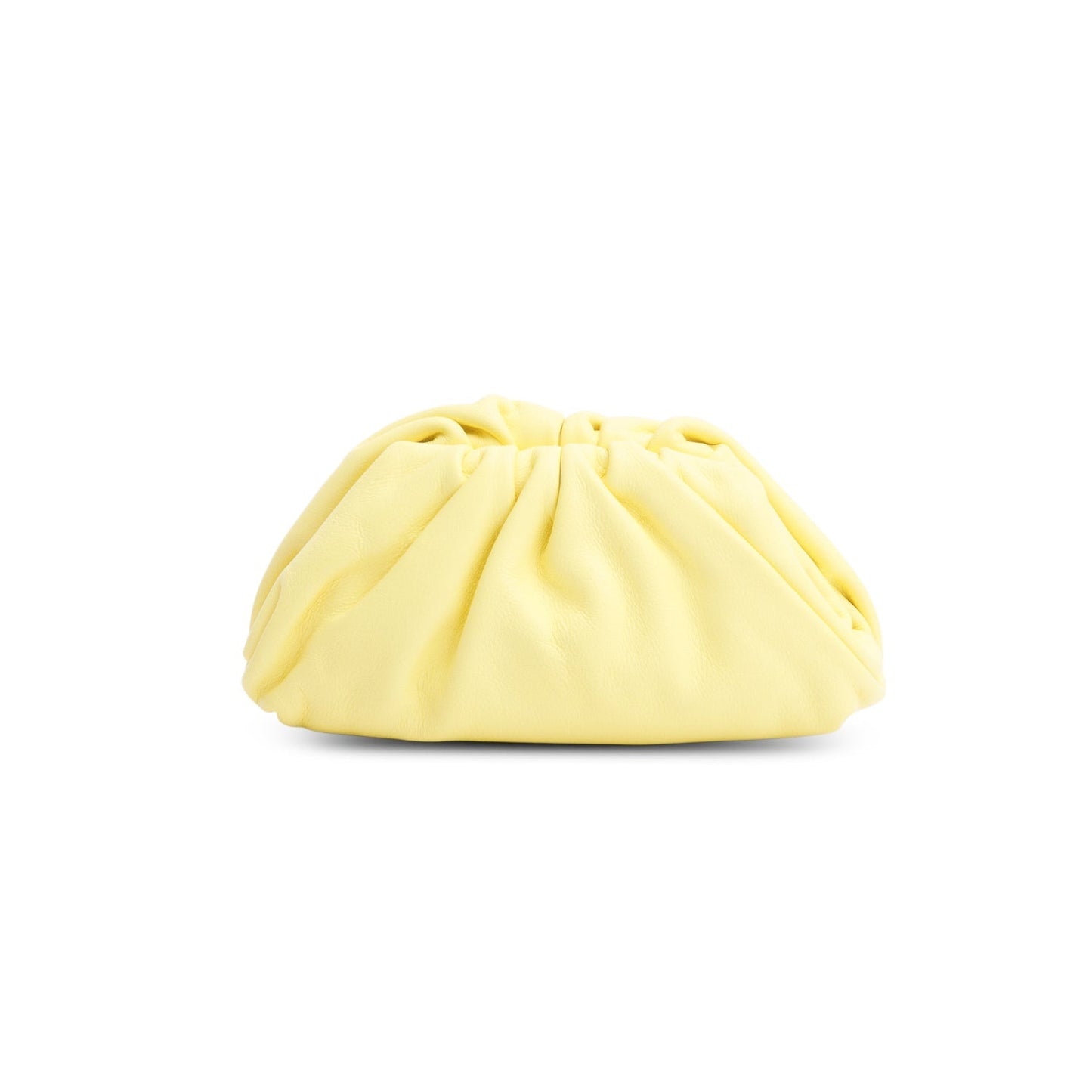 Bottega Veneta Yellow Butter Calfskin The Pouch Travel Bag Leather Mini