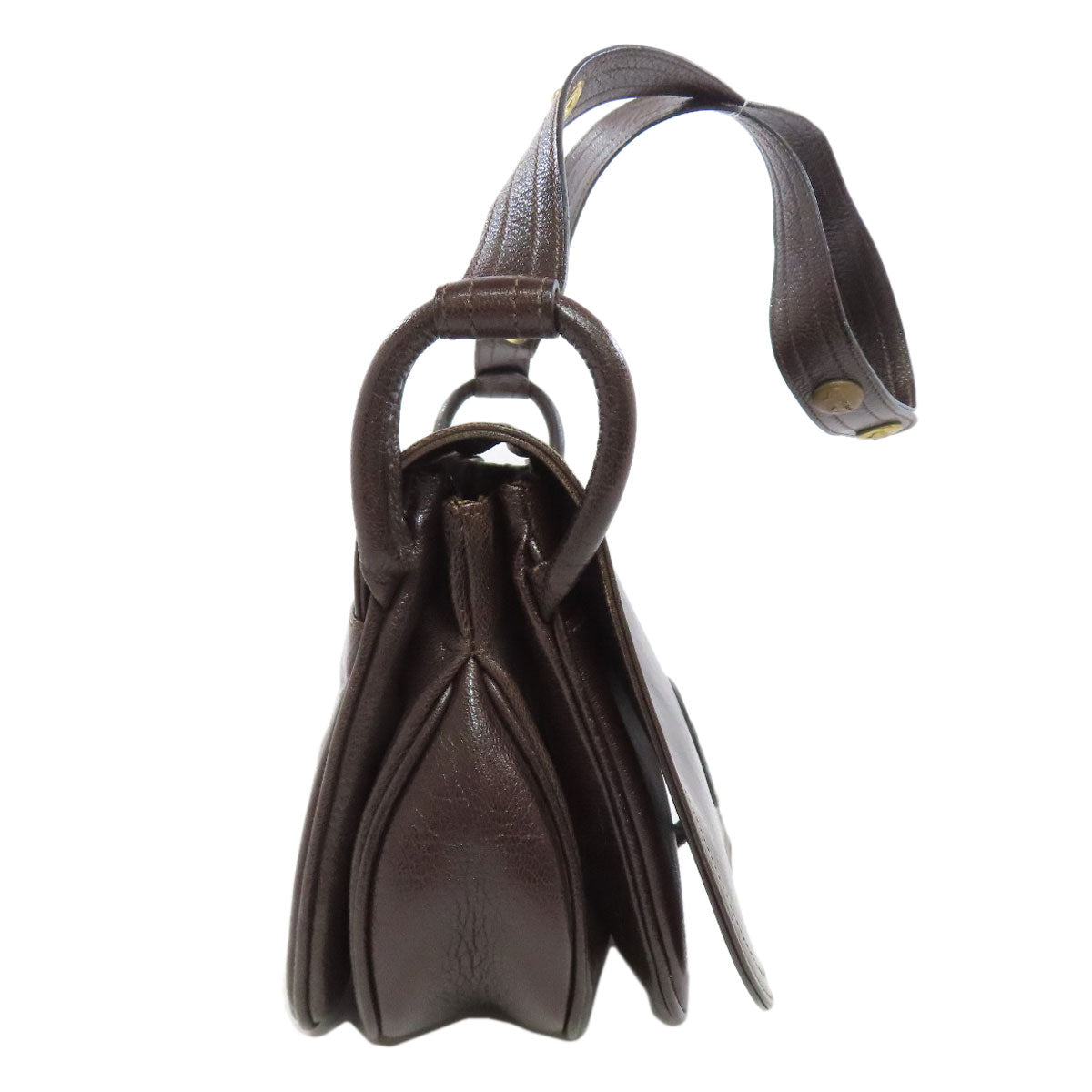 Shoulder Bag Carriage Women Leather Brown