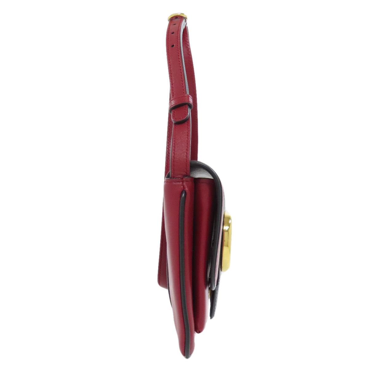 Gucci Ally GG Marmont Calfskin Red Shoulder Bag