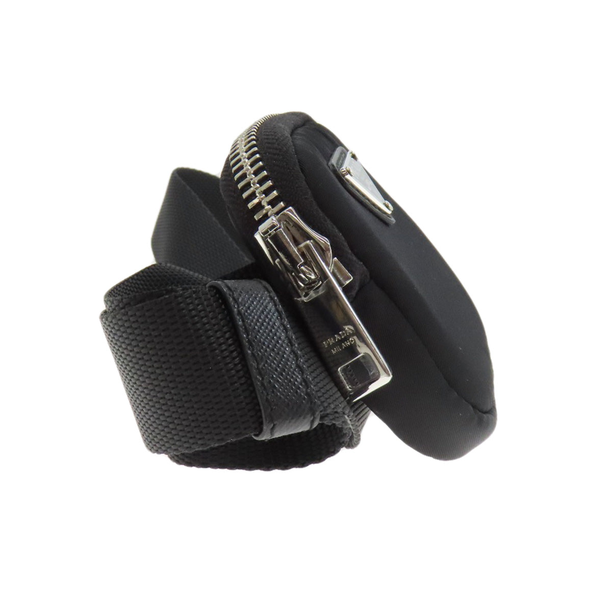 Hip Bag Logometal Women Nylon Black Travel Bag