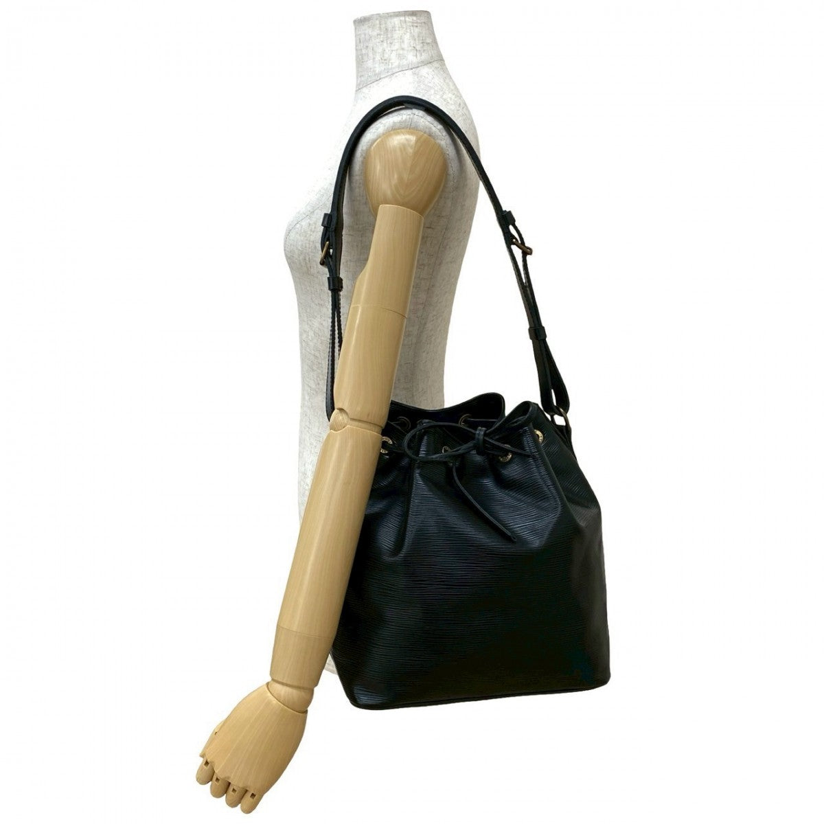 Louis Vuitton Epi Petit Noe Leather Black Shoulder Bag