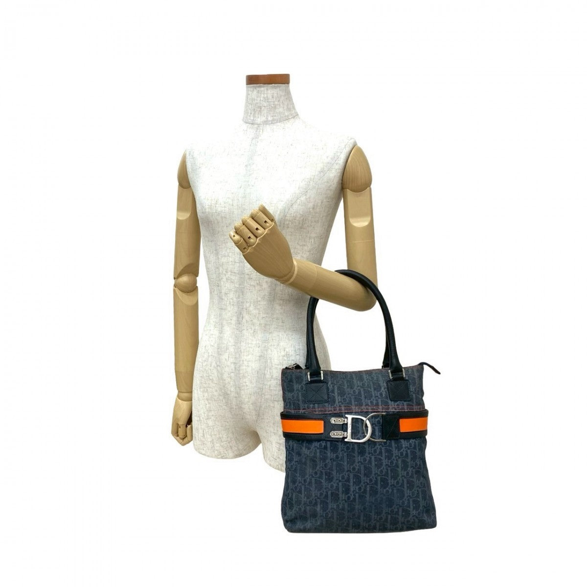 Dior Handbag Navy Flight Denim Travel Bag