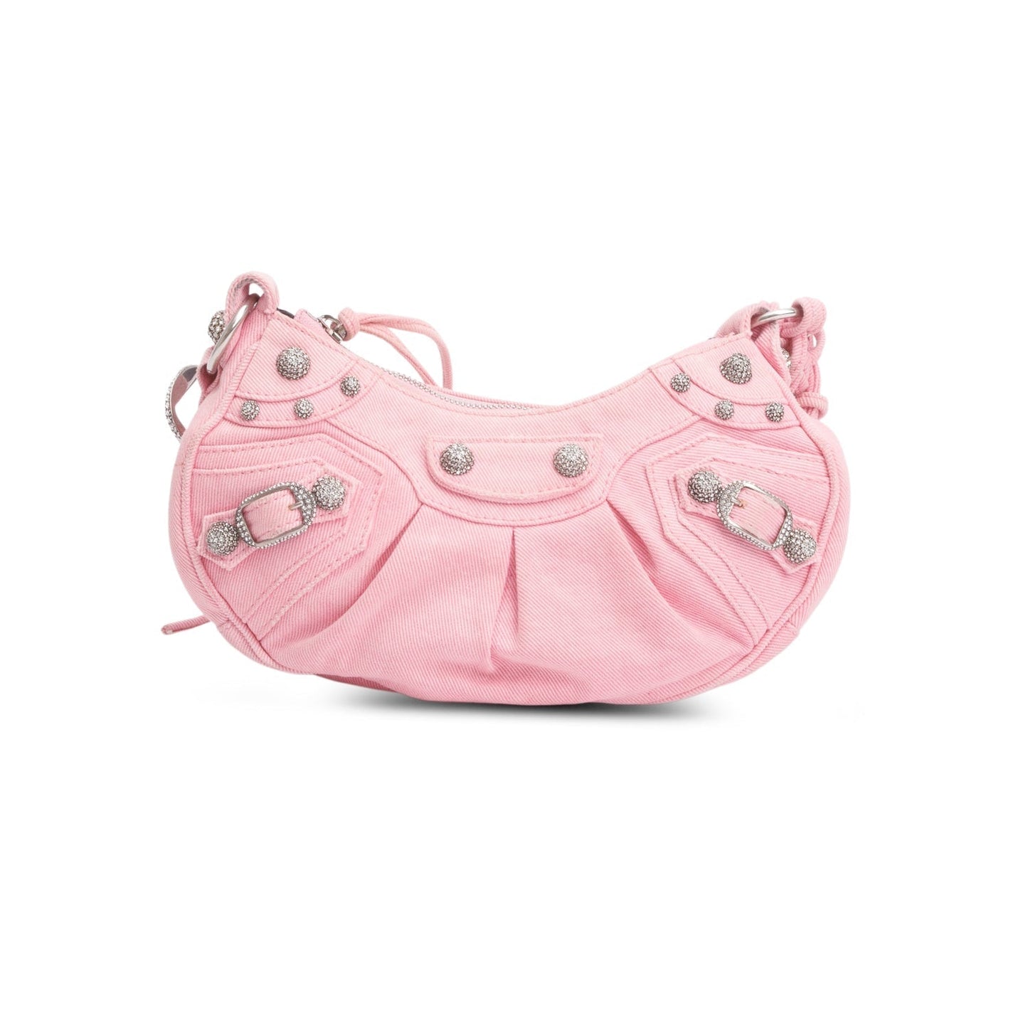 Balenciaga Le Cagole Xs Shoulder Bag Denim Pink
