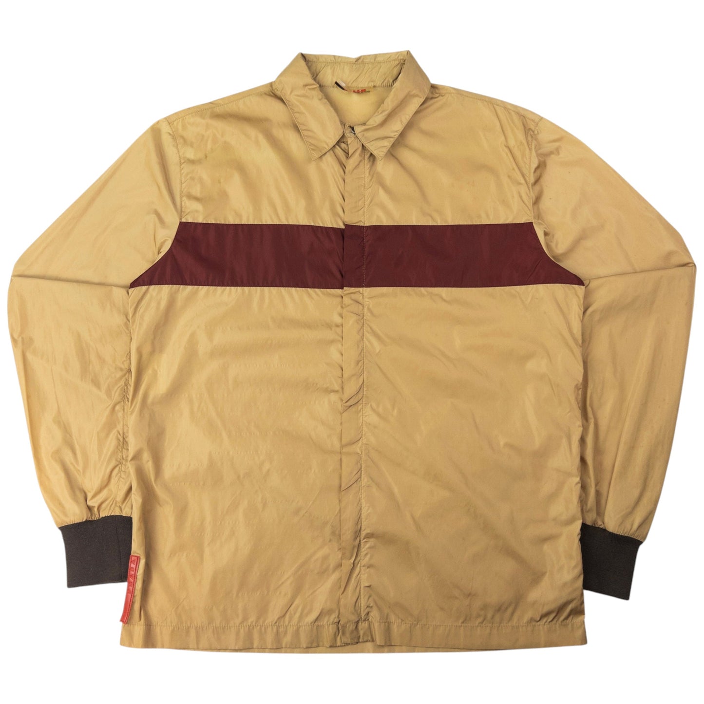 Prada Handbag Sport Up Jacket Beige Zip