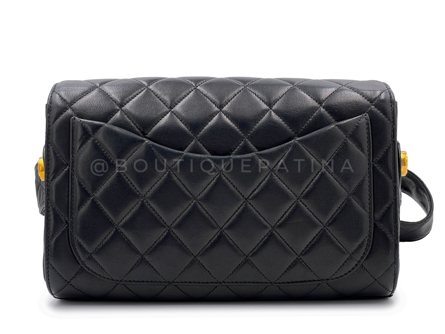 Chanel Rare 1991 Lambskin Crossbody Flap Bag