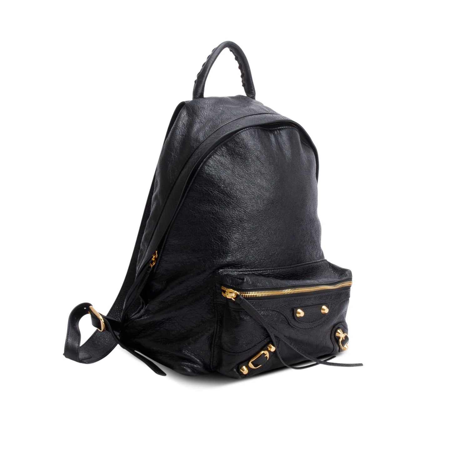 Balenciaga Agneau Classic City Backpack Black