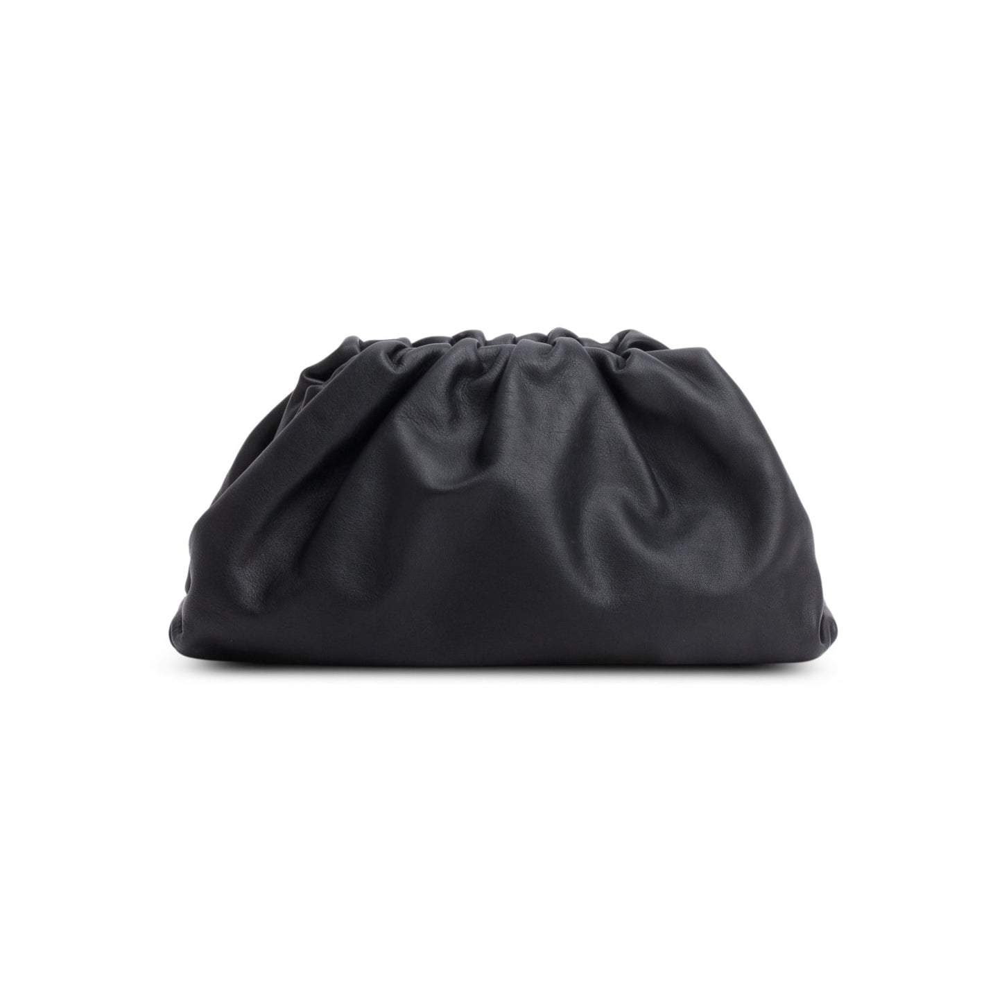 Bottega Veneta Calfskin The Classic Pouch Travel Bag Leather Black