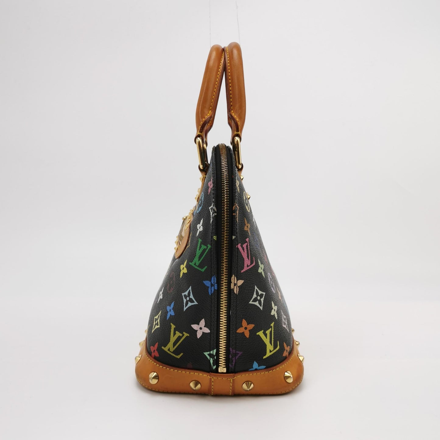 Louis Vuitton x Takashi Murakami Alma Multicolor Black Handbag Multicolor 2