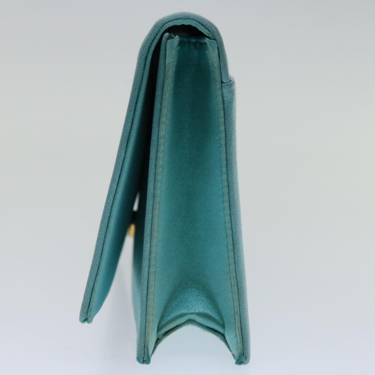 Prada Clutch Bag Light Auth Satin Blue