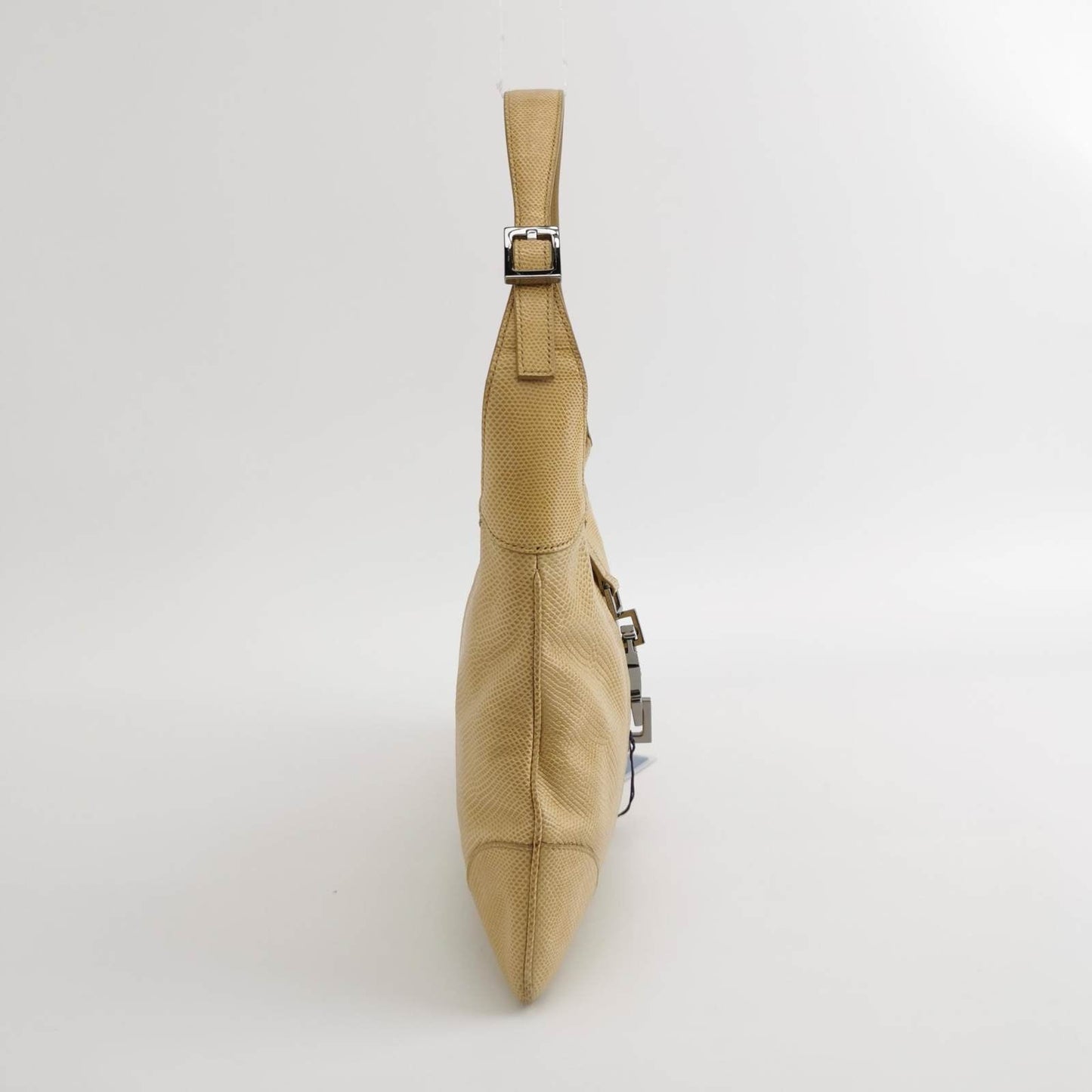 Gucci Jackie Yellow Exotic Lizard-skin Leather Gold Shoulder Bag