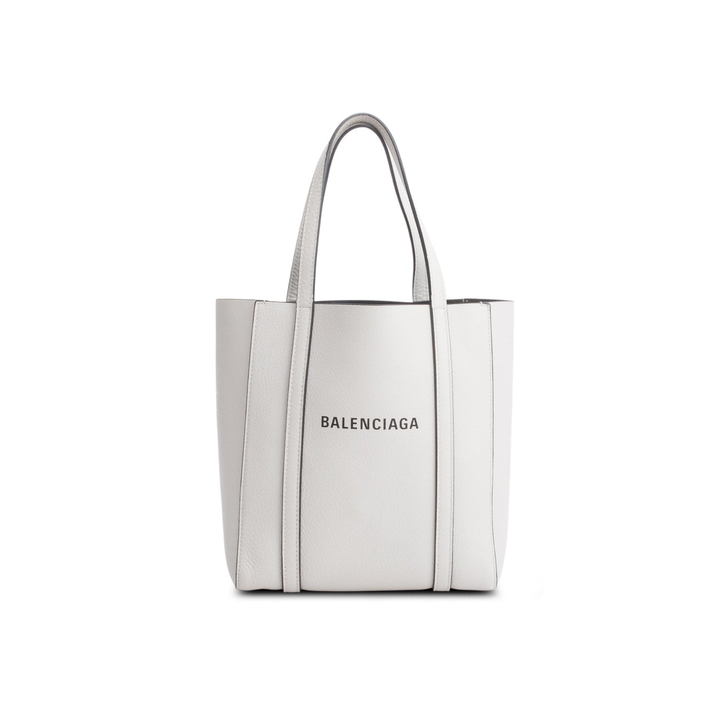 Balenciaga Smooth Calfskin Xxs Everyday Tote White Logo Tote Bag