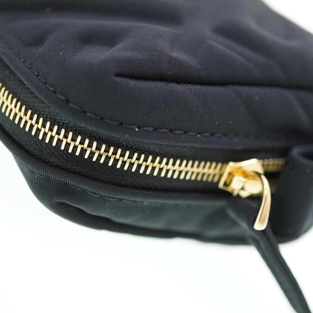 Fendi Pouch 8N0179 Makeup Pouch Women Handbag Nylon Black Travel Bag