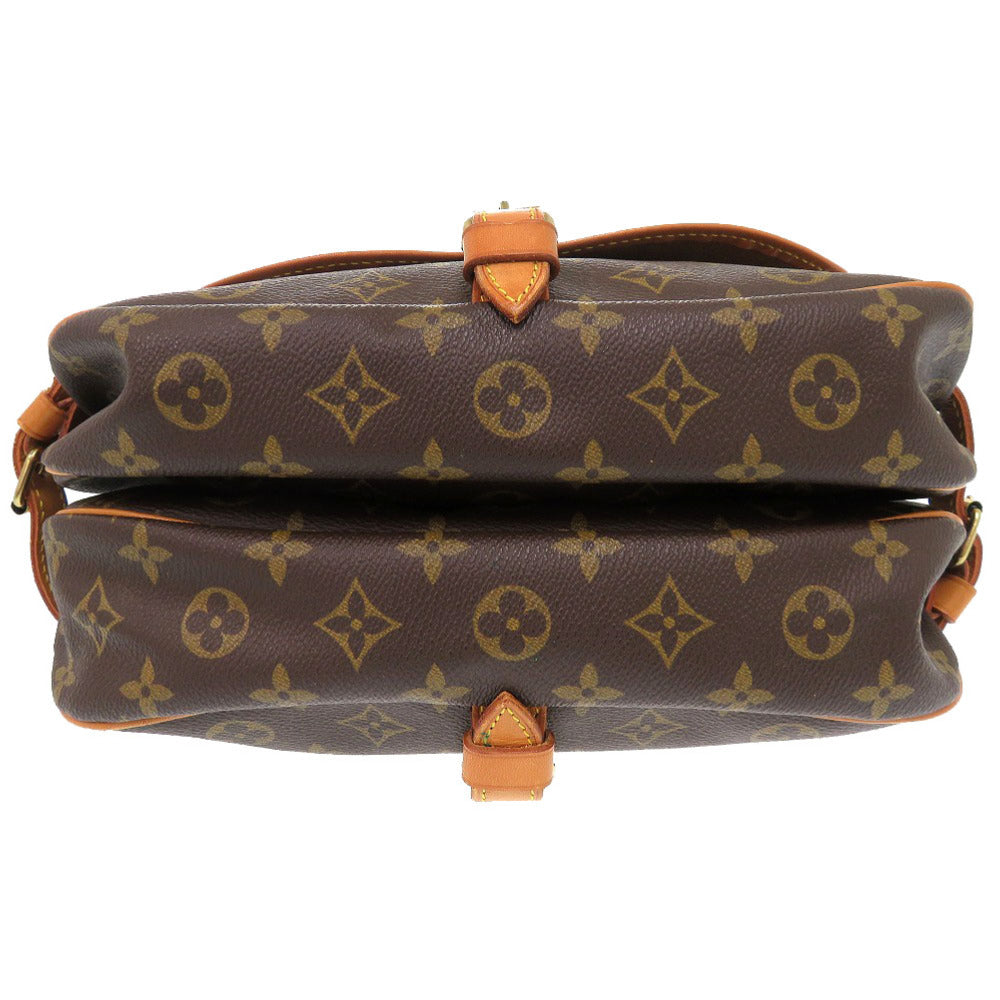 Louis Vuitton M42256 Saumur 30 Monogram Canvas Brown Shoulder Bag 6A0110Gi5