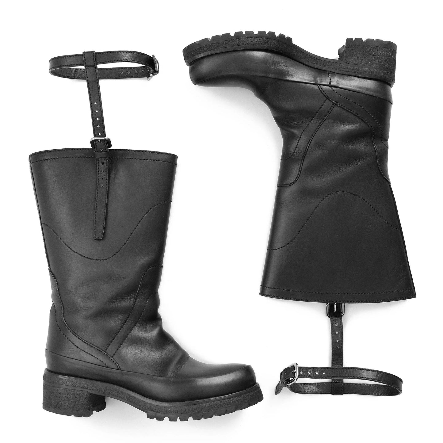 Prada Handbag FW 3 Leather Black Shoes