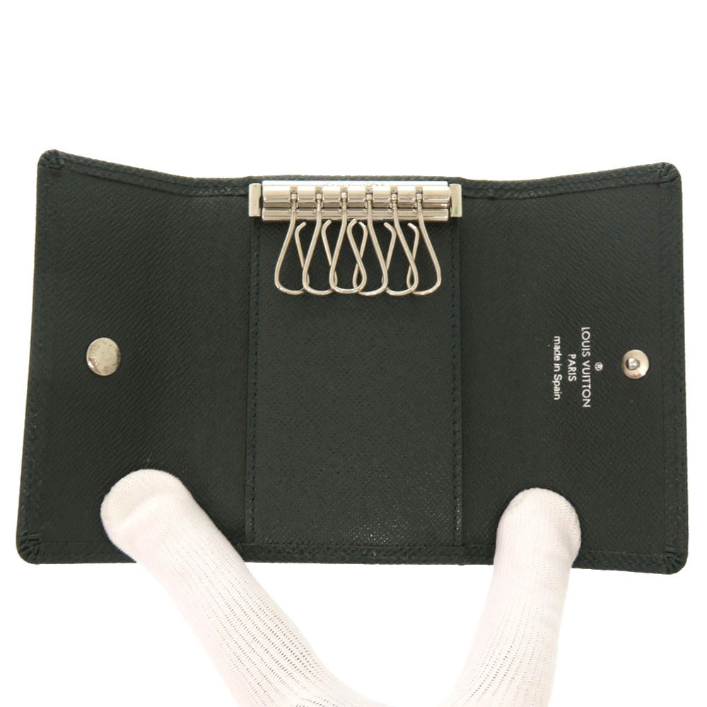 Louis Vuitton Key holder M30534 Taiga Leather Green Key Chain