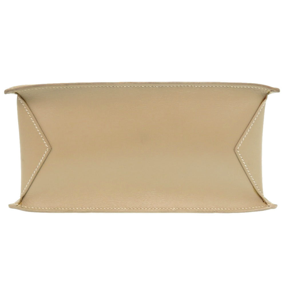 Tote Bag Box Calf, Chevre Lucy Mm Beige