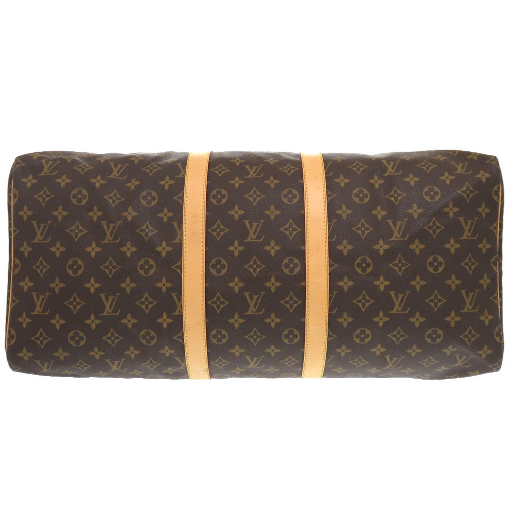 Louis Vuitton Boston Duffel M41424 Keepall 55 Monogram Canvas Brown Travel Bag 6G1639Pp5A2