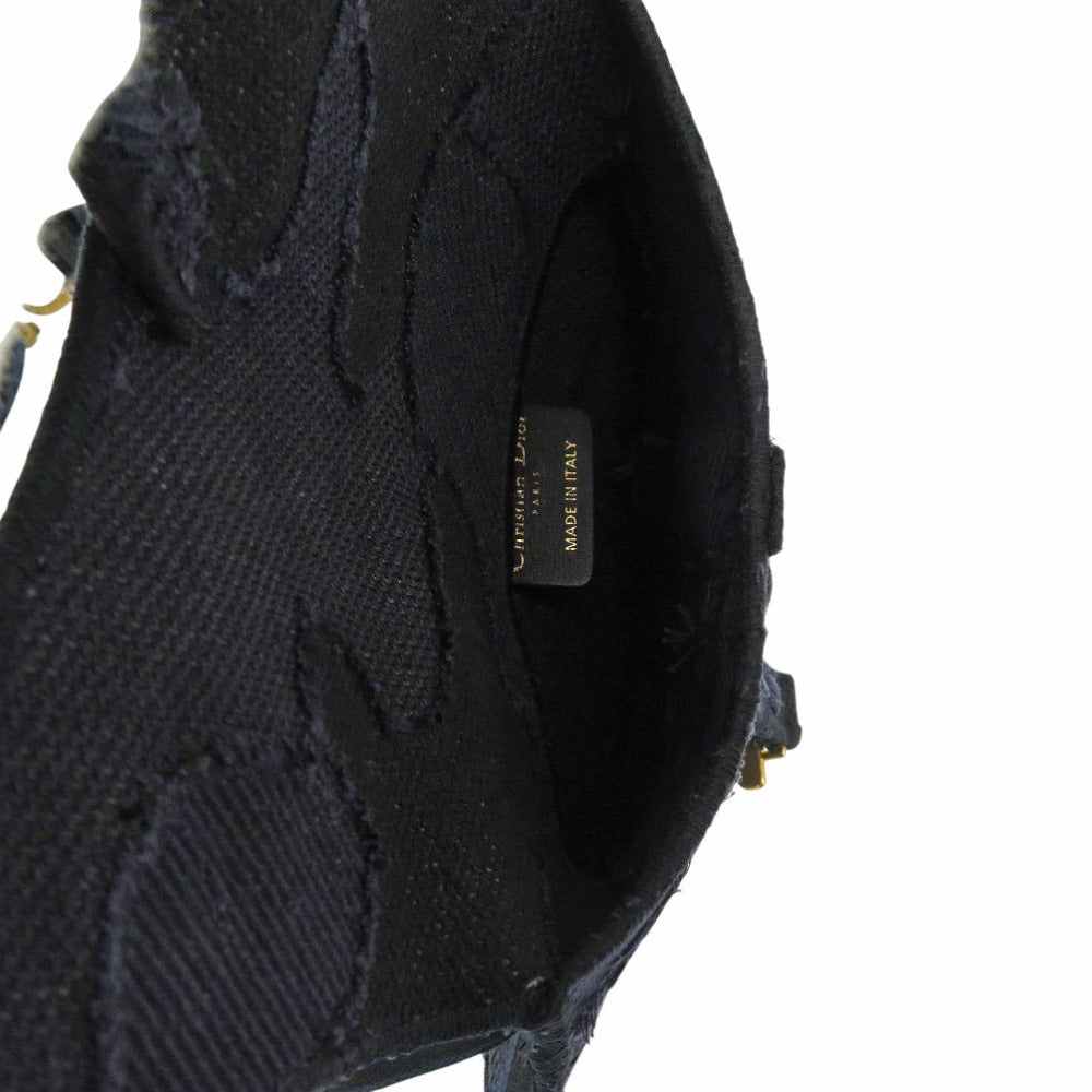 Dior Christian Waist Bag Navy Saddle Bag Women Canvas Travel Bag