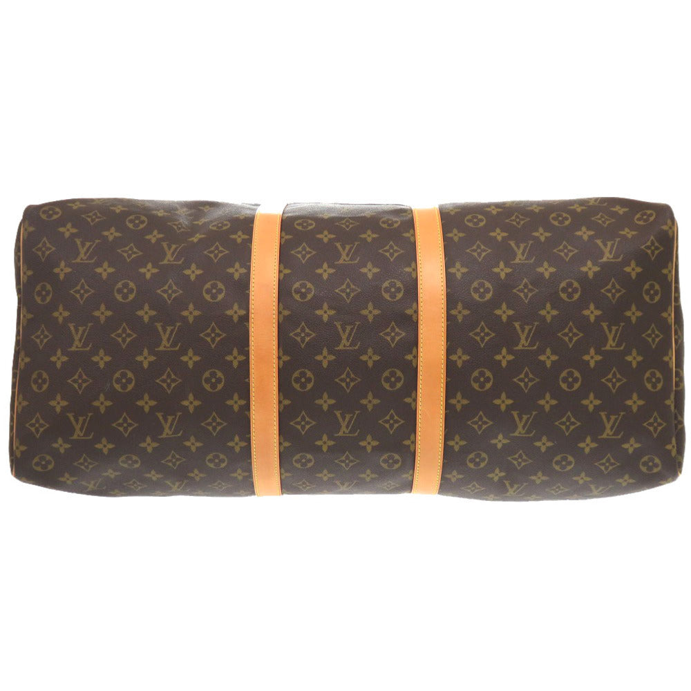 Louis Vuitton Boston Duffel M41422 Keepall 60 Monogram Canvas Brown Travel Bag 6L1307Bp5A9