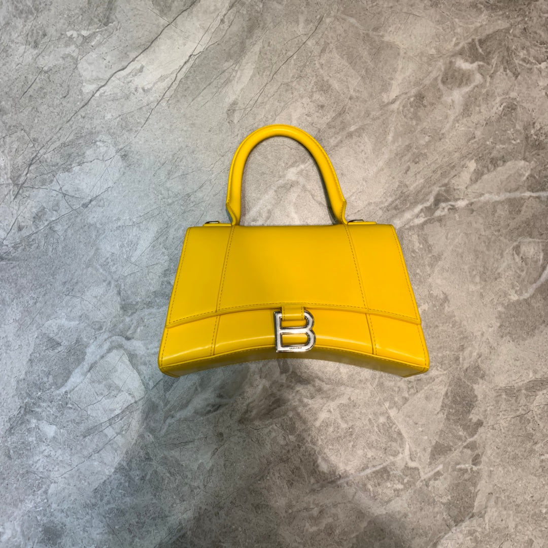 Top Quality Hourglass Handbag In Yellow For Small Travel Bag