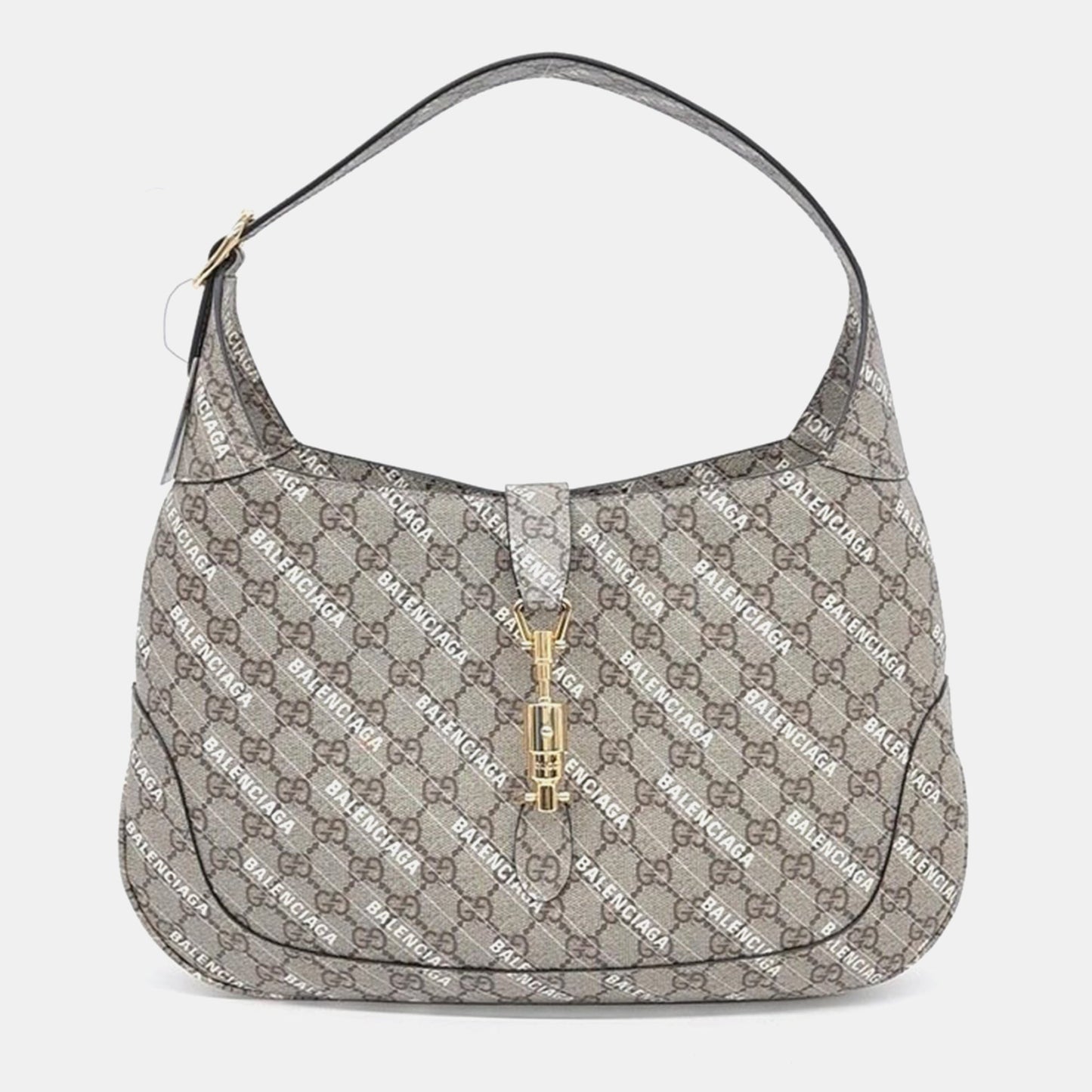 Gucci x Luxury Balenciaga Trending GG Supreme Beige Medium Shoulder Bag