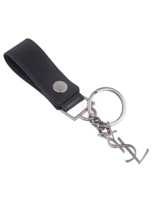 YSL Saint Laurent Saint Laurent Trending Key Holder Silver Travel Leather Monogram Travel Bag