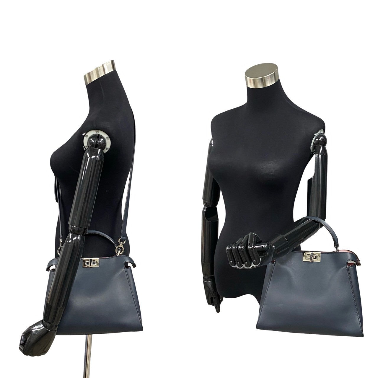Fendi Peekaboo Essentially 2Way Bag Leather Travel Bag