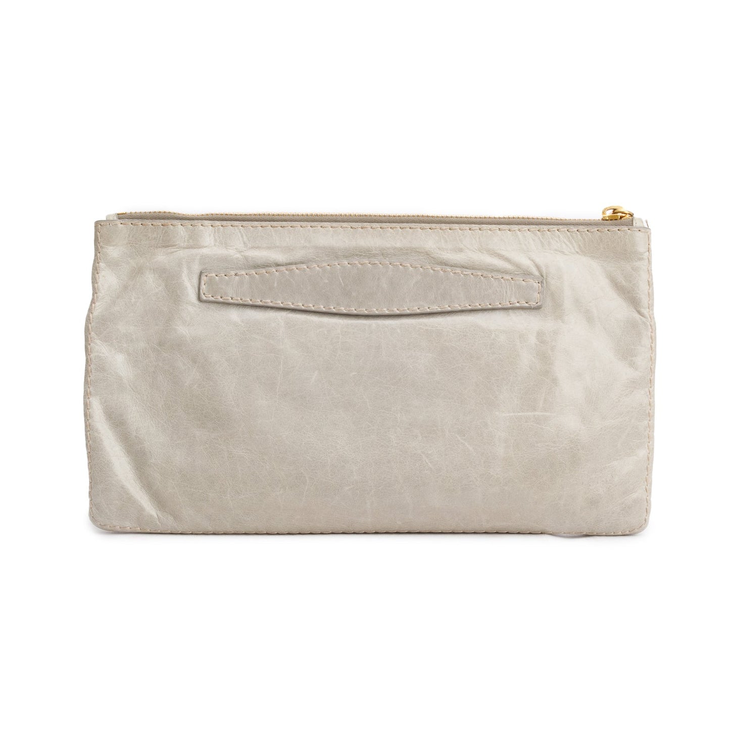 Prada Vitello Shine Pochette Clutch Handbag Green Clutch Bag