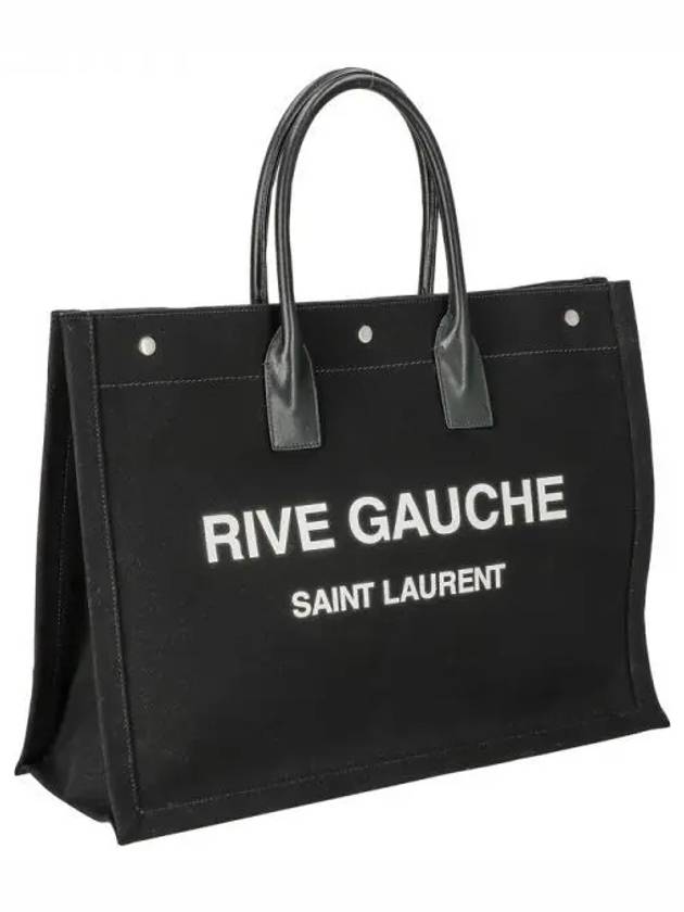 YSL Saint Laurent Saint Laurent Trending Rive Gauche Lino Legend Black Large Tote Bag