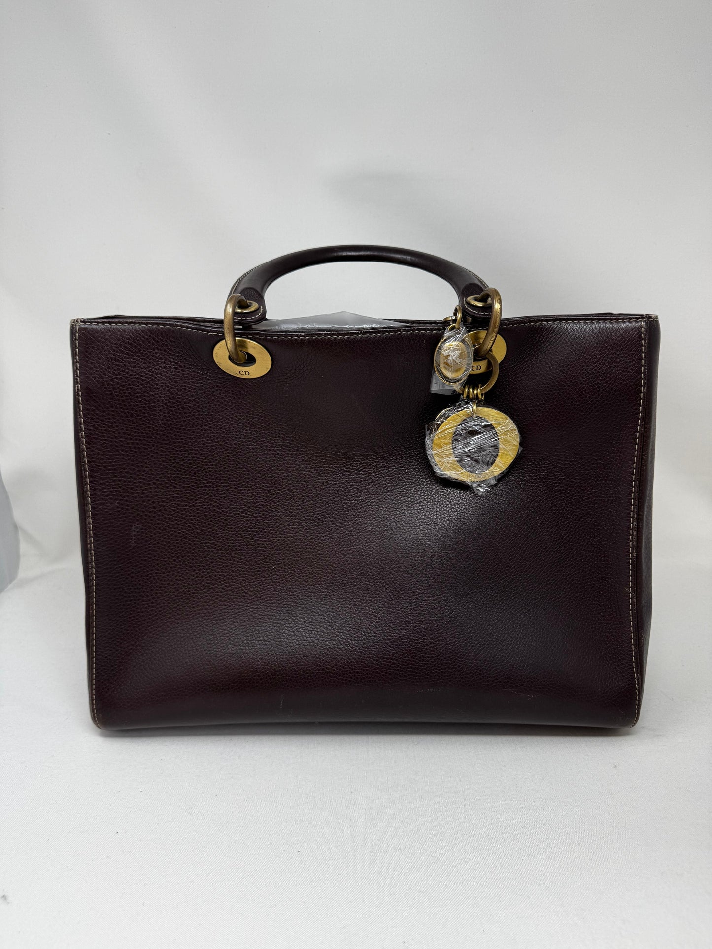 Dior Handbag Christian issimo Tote Smooth Calfskin BJ1-05 Purple Large Tote Bag