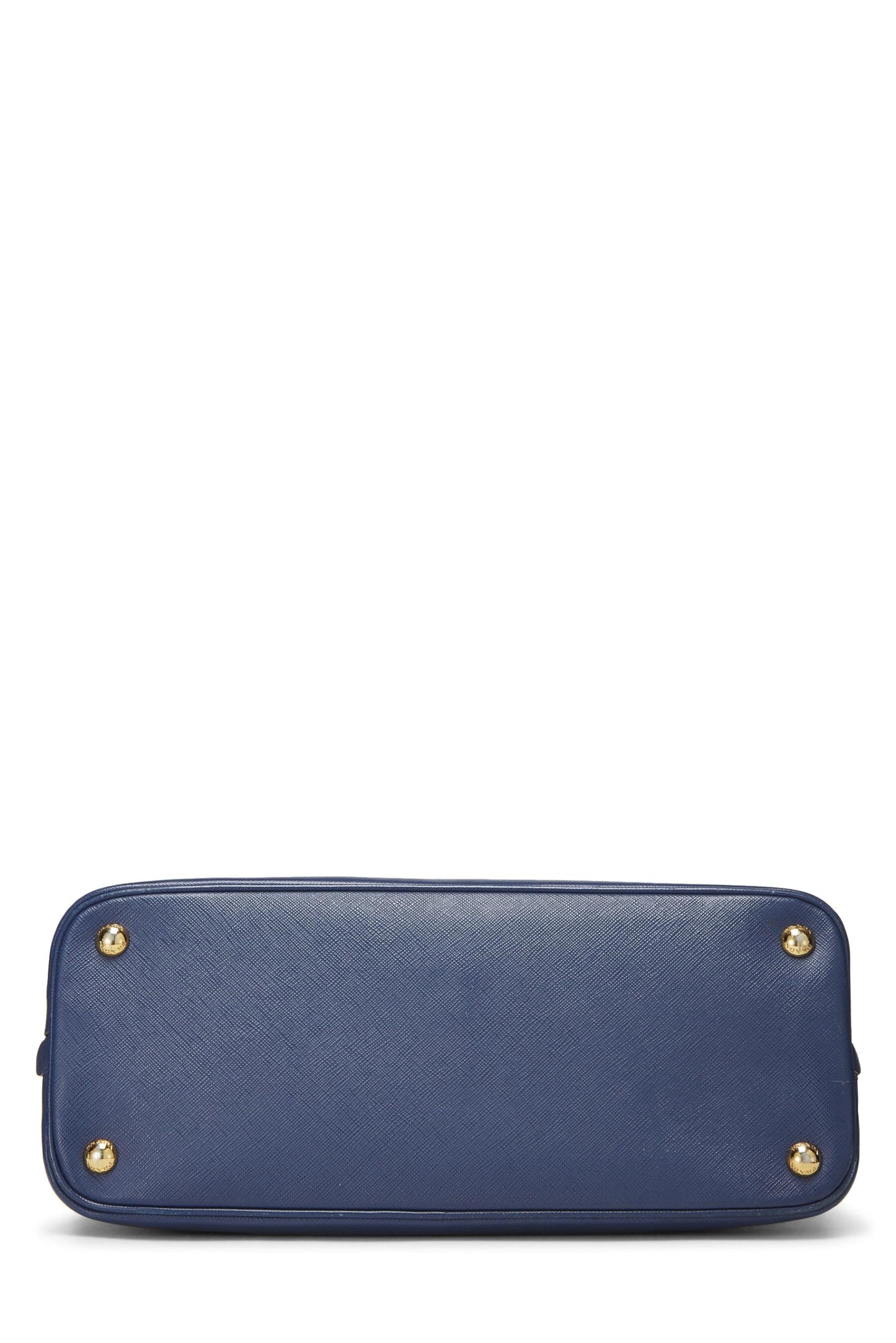Prada Promenade Luxury Handbag Saffiano Blue Medium Travel Bag