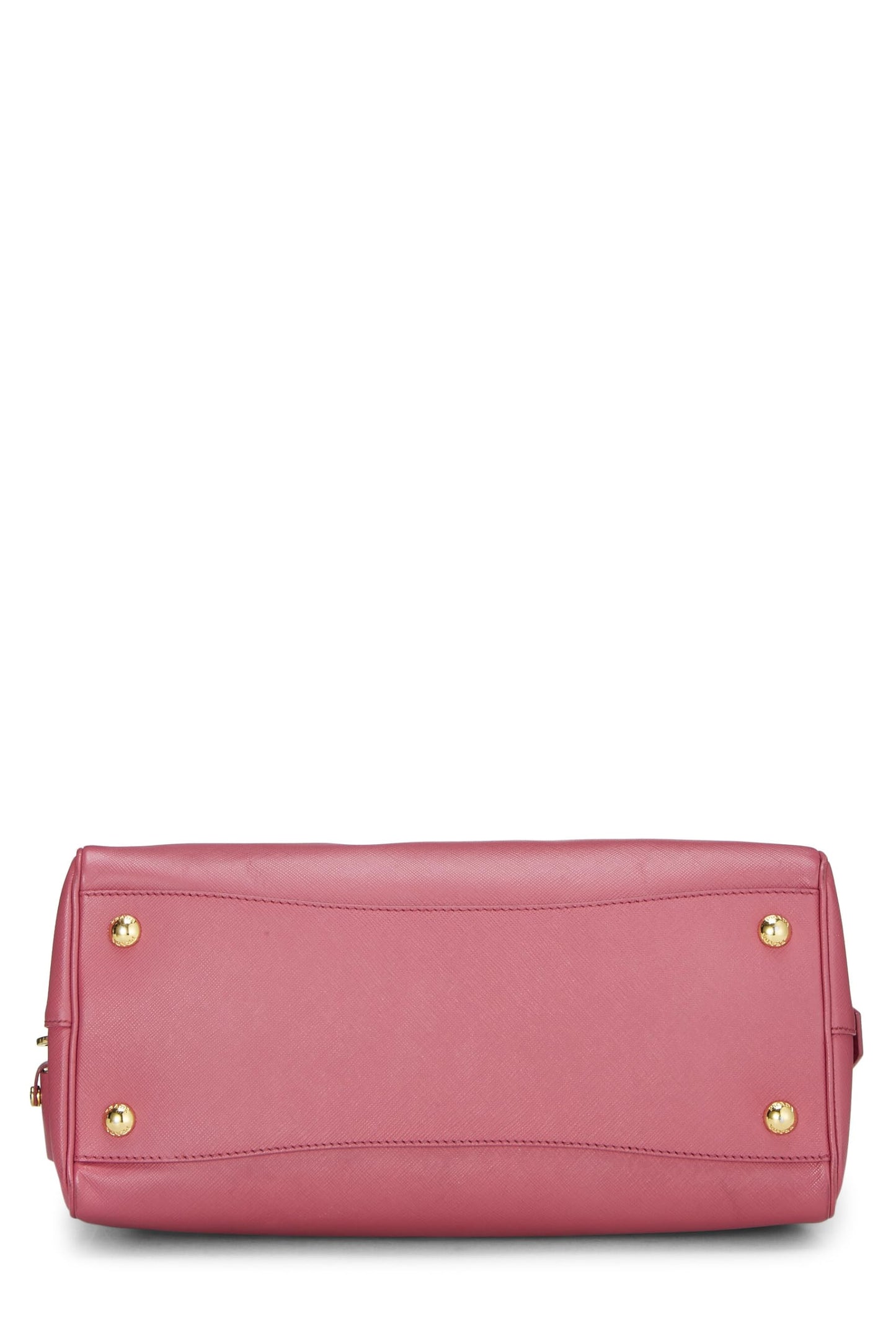 Prada Boston Luxury Handbag Saffiano Pink Travel Bag