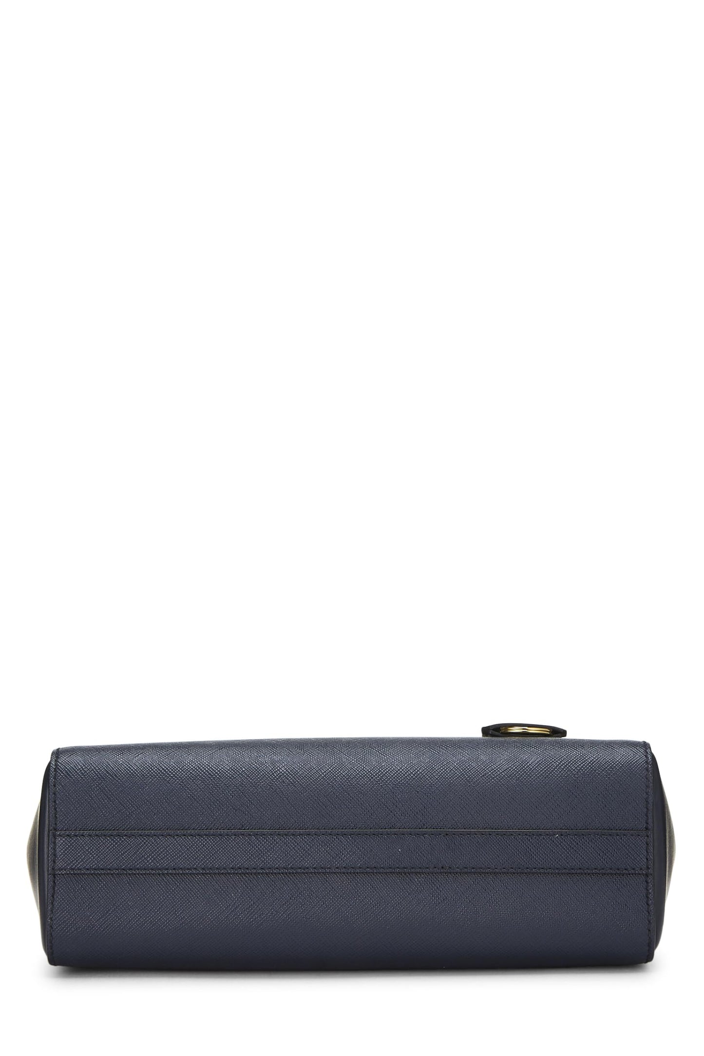 Prada Convertible Handbag Saffiano Navy Small Travel Bag