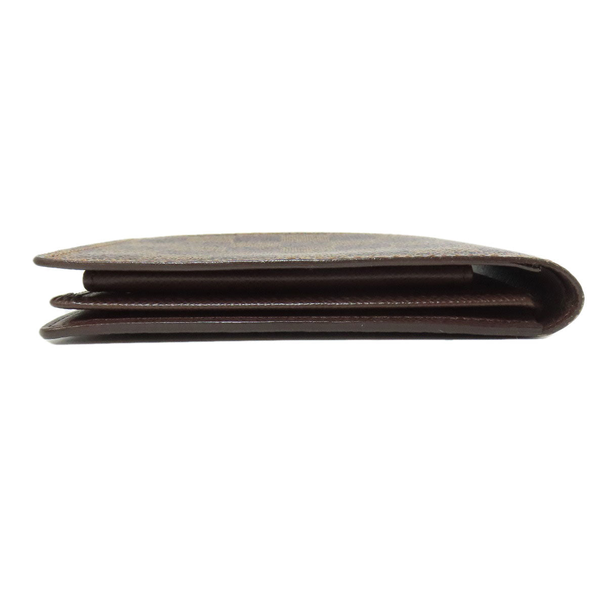 Louis Vuitton Bifold N60011 Damier Portefeuille Florin Canvas Brown Wallet Case