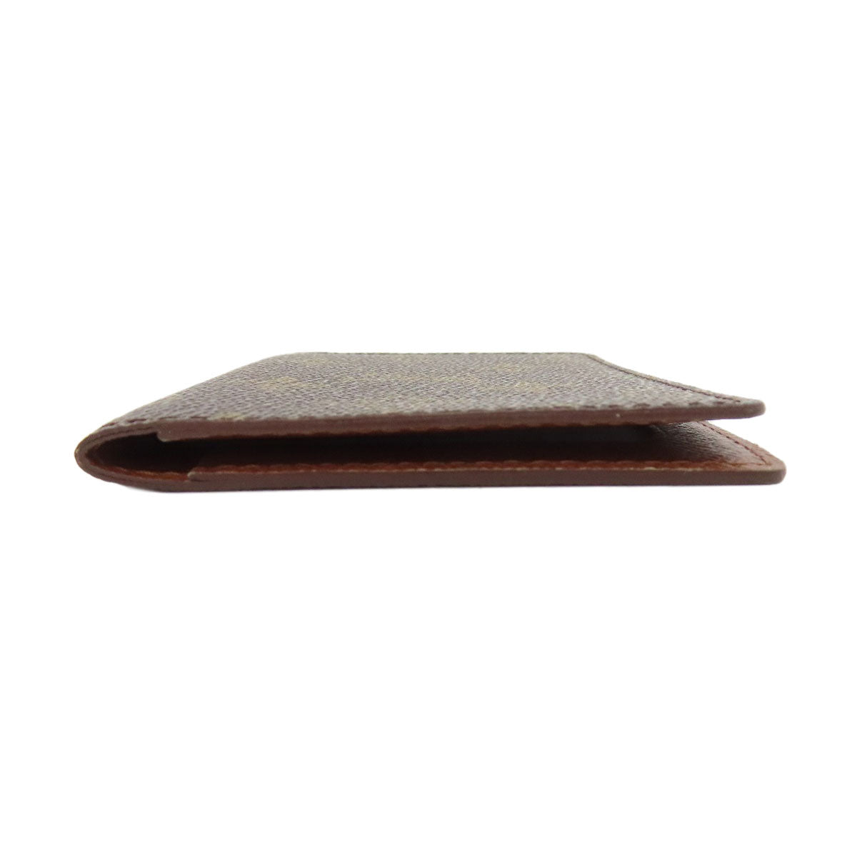 Louis Vuitton M60533 Porto 2 Cult Vertical Monogram Canvas Brown Wallet Case