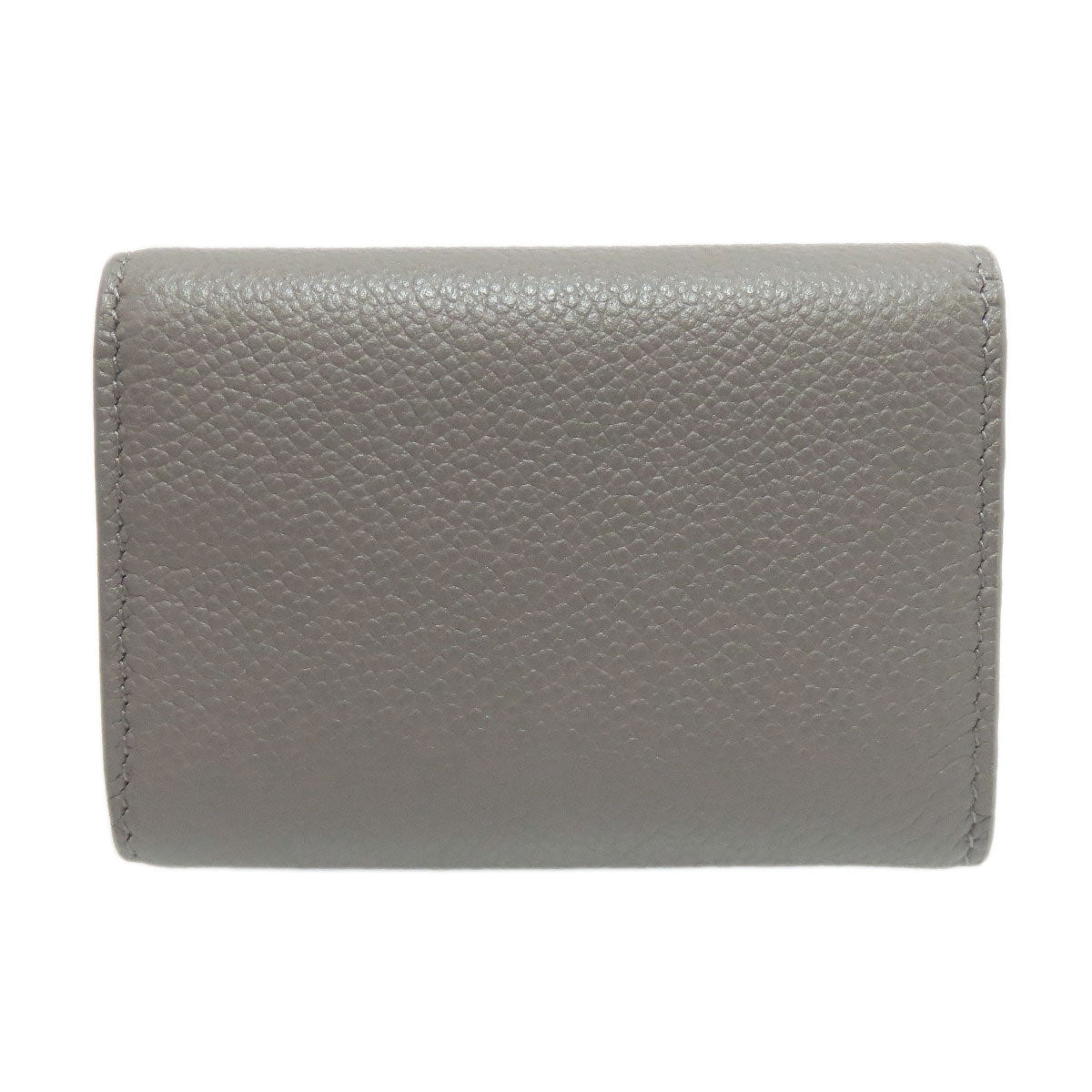 Saint Bifold Wallet Gray Tri Fold Women Leather Logo Travel Bag