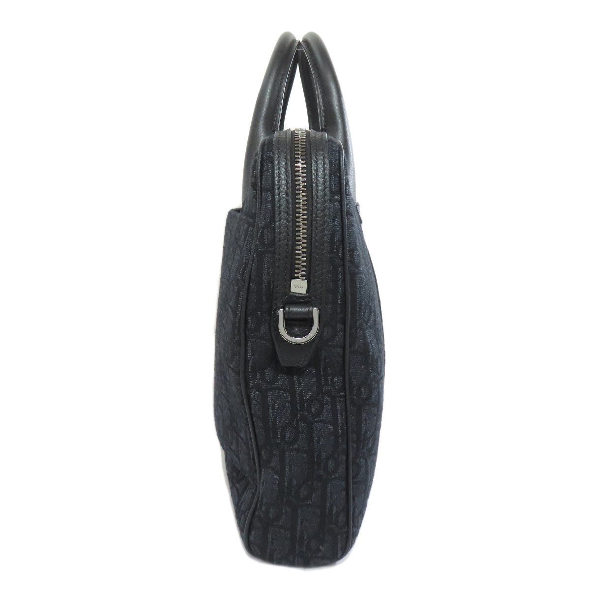 Dior Christian Business Bag Trotter Pattern Way Canvas Black Travel Bag