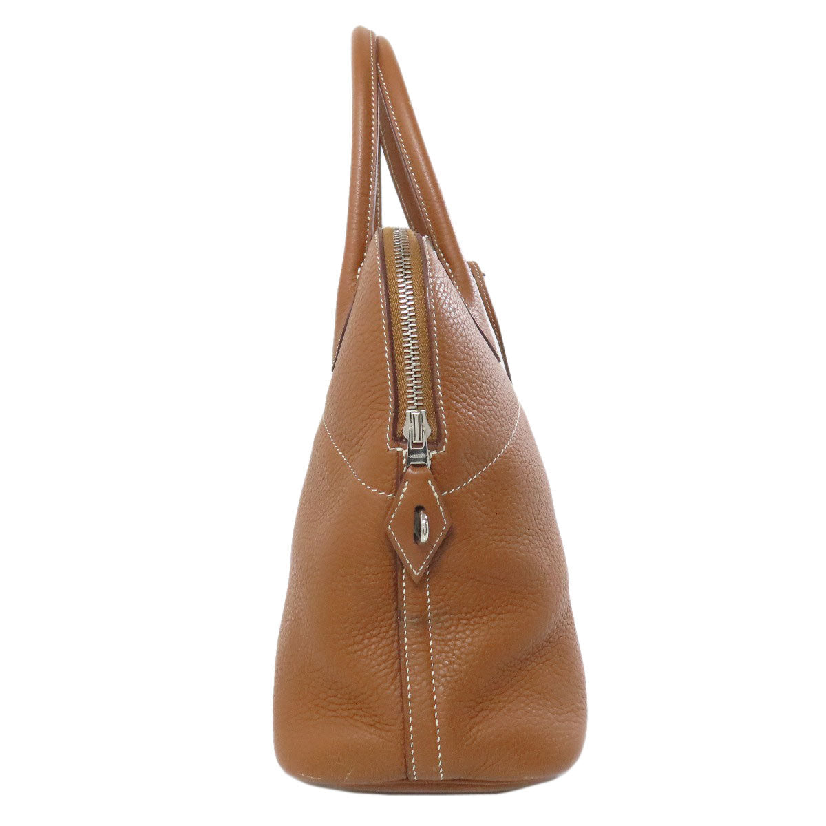Hermes Handbag Taurillon Clemence Bolide Silvermetal Gold Travel Bag