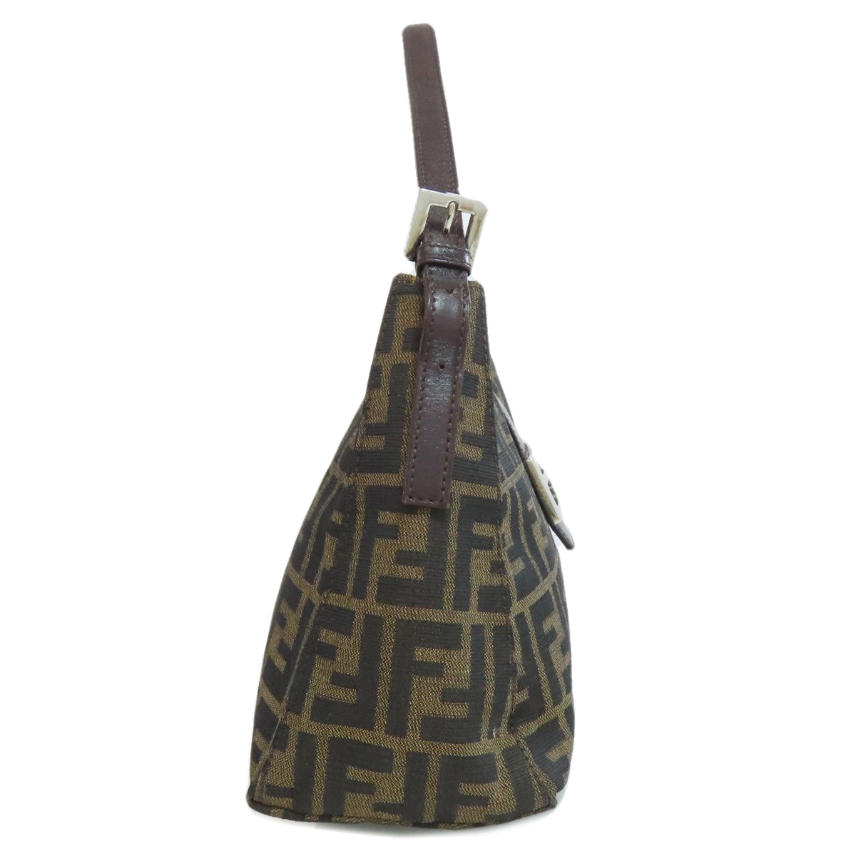Fendi Shoulder Bag Mamma Canvas Brown Bucket 75714248