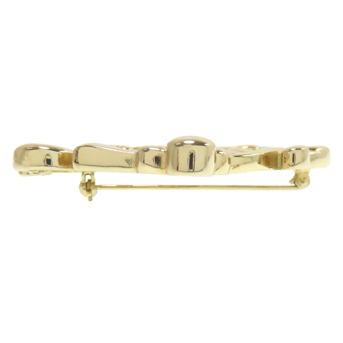 Dior Christian Brooch Metallic Handbag Gold Logo Travel Bag