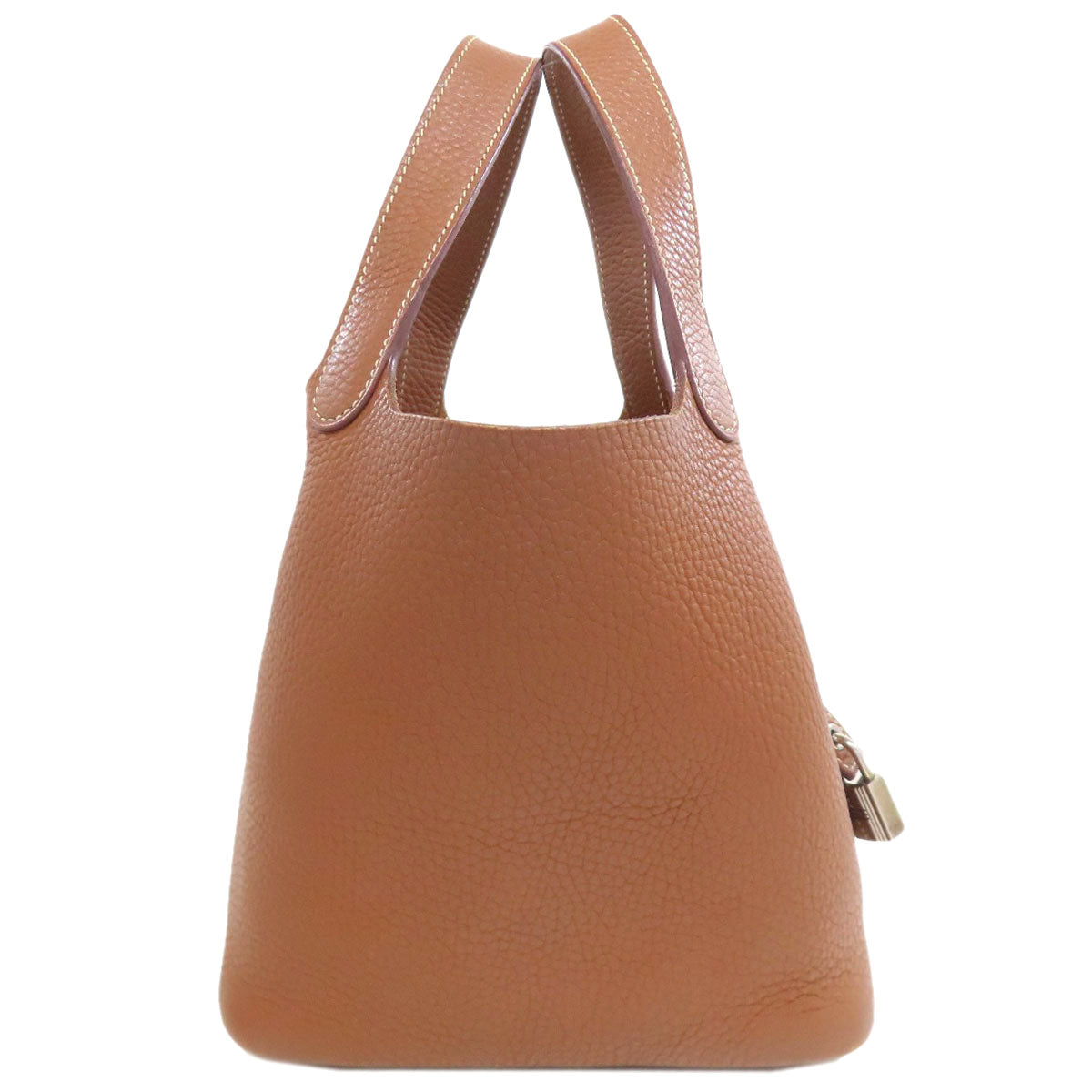 Taurillon Clemence Picotin Lock Pm Silvermetal Gold Travel Bag