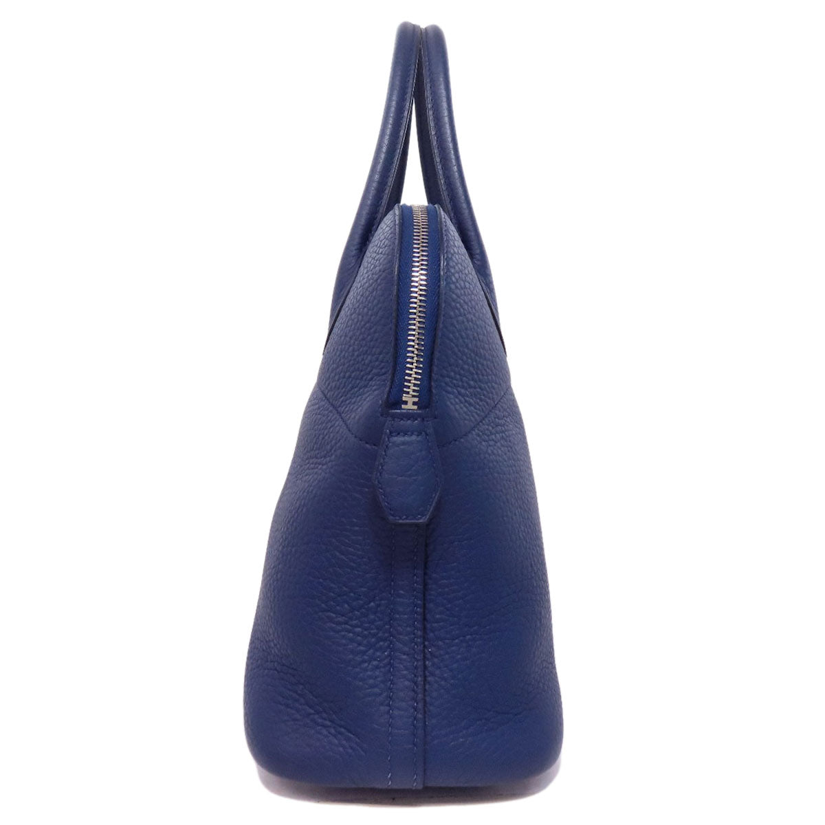 Taurillon Clemence Bolide Silvermetal Blue Travel Bag