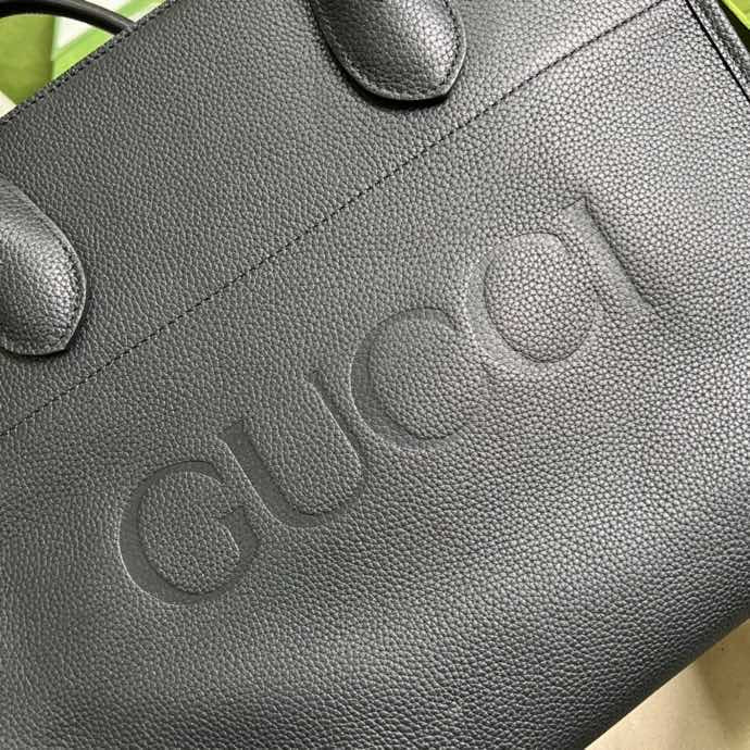 gg 12in 31.5cm gg Black Small Logo Tote Bag