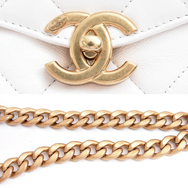 Chanel Calfskin Matelassé Chain Shoulder Bag