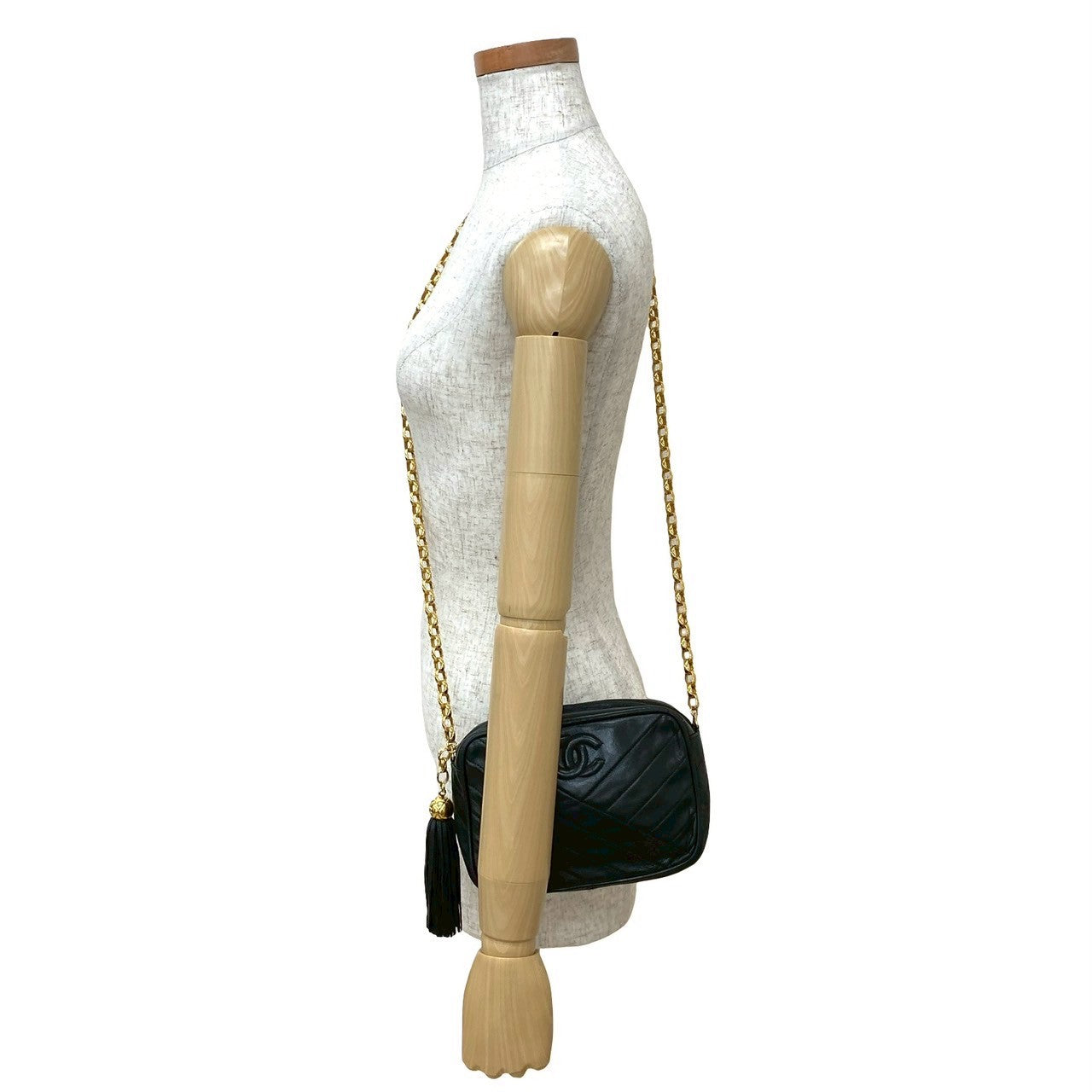 Coco Mark V Stitch Lambskin Shoulder Bag Signature