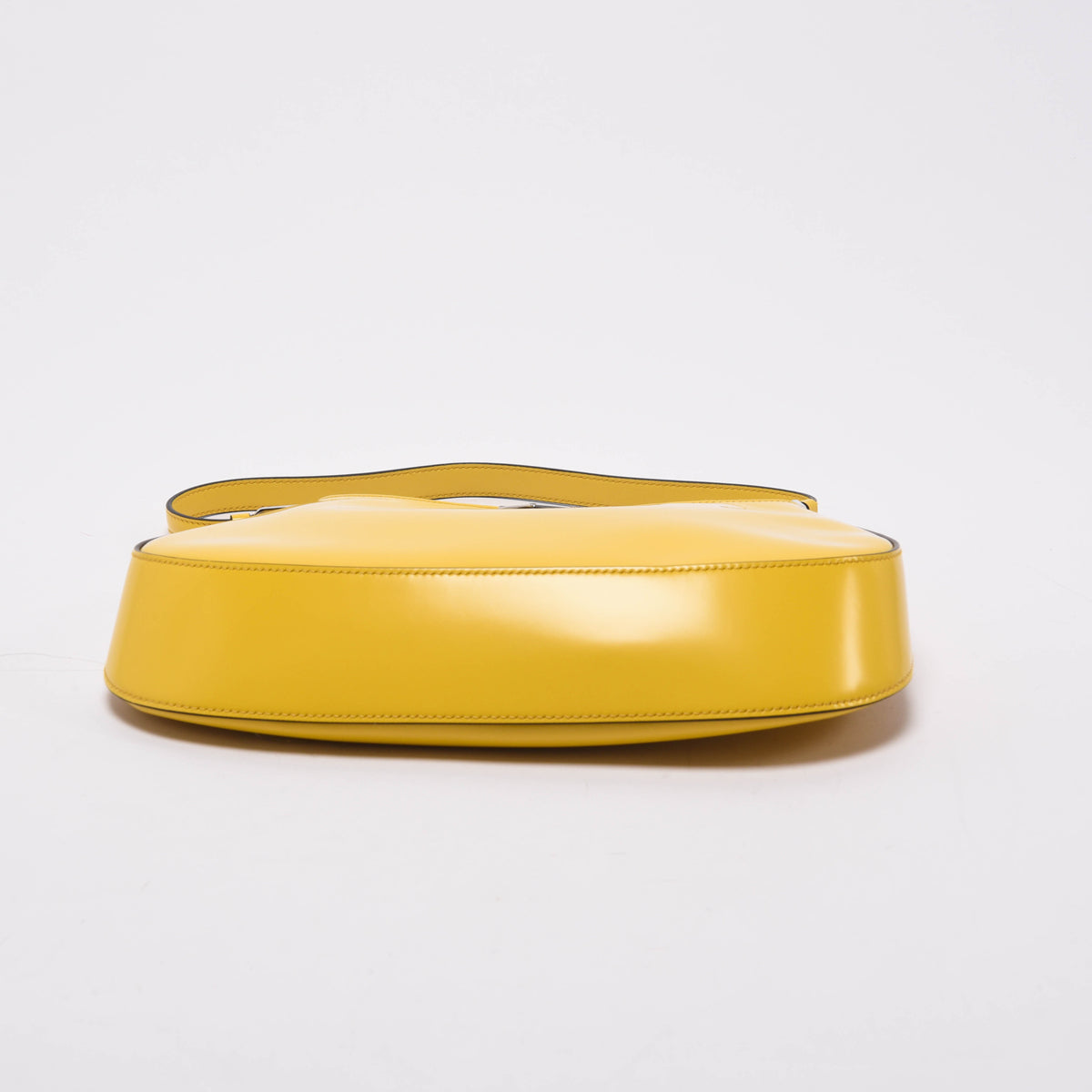 Prada Brushed Calfskin Cleo Shoulder Bag Yellow