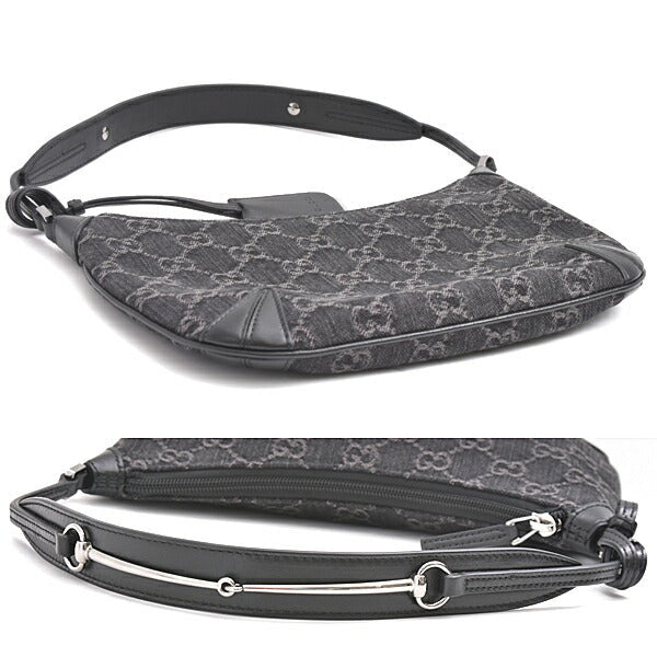 Gucci Horsebit Shoulder Bag Denim