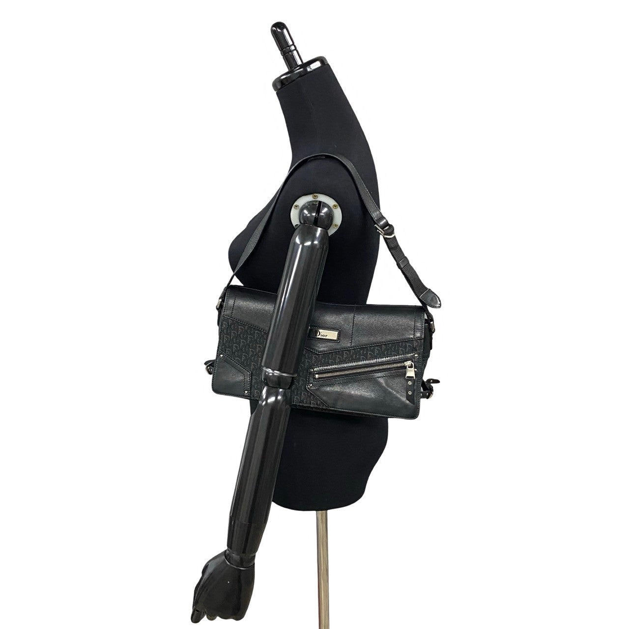 Dior Shoulder Bag , Trotter Pattern Street Chic Leather Canvas