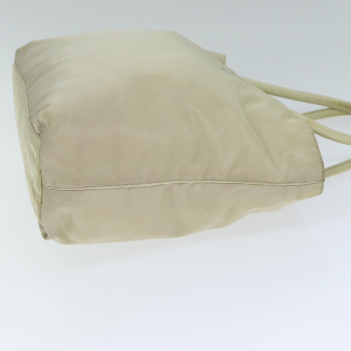 Prada Hand Bag Auth Nylon Beige Travel Bag Beige Auth 79637