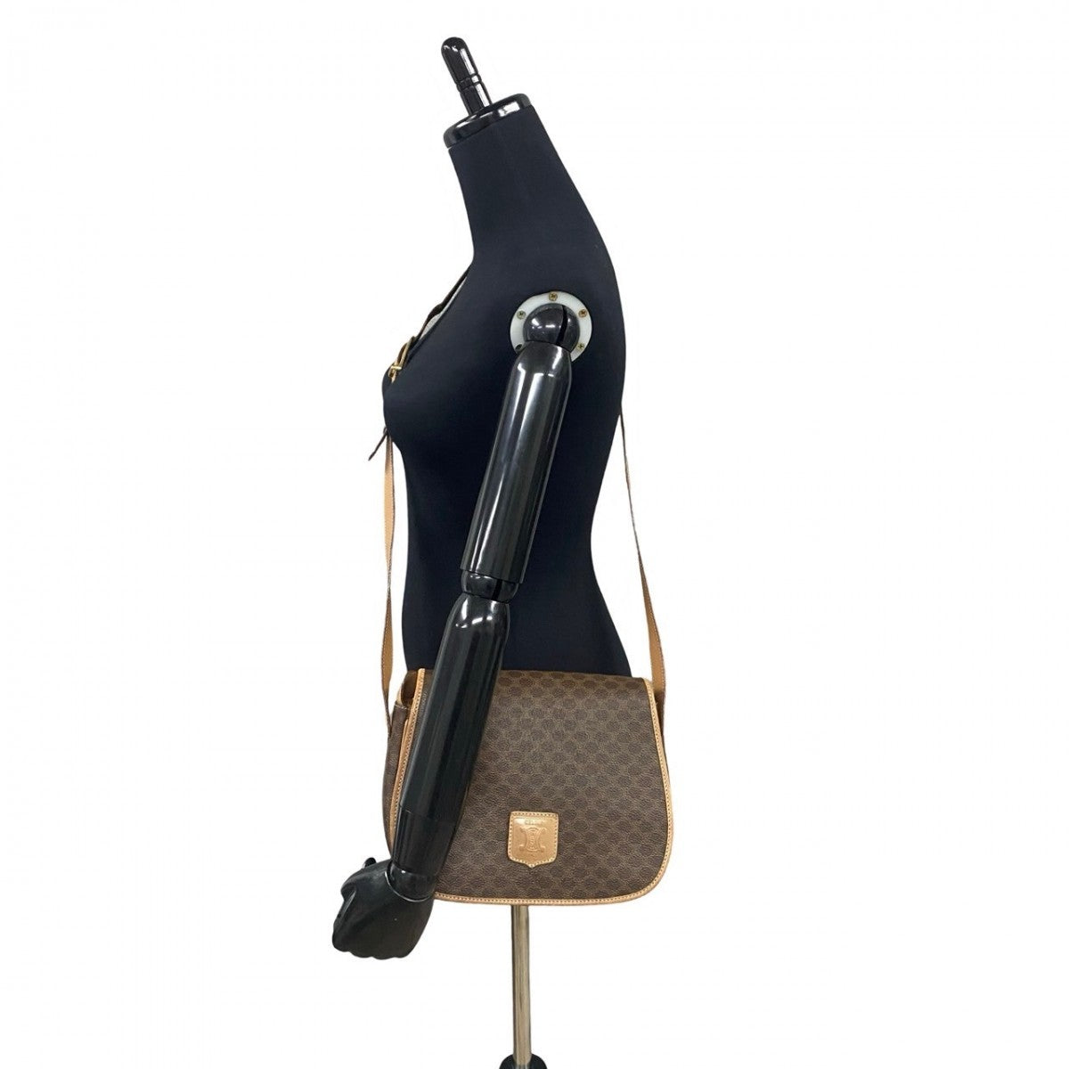 Shoulder Bag , Pvc Macadam Blason Triomphe Leather Brown Pattern Women